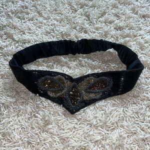 Vintage Morgan Taylor beaded belt-1980s Small